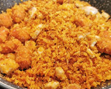 Foto del paso 5 de la receta: Huevos a la Flamenca con Migas y Chistorra