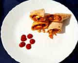 A picture of step 9 of Veg Burritos.