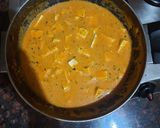 A picture of step 7 of Shahi paneer.