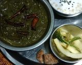 पालक सरसों का साग(palak sarson ka saag recipe in Hindi) रेसिपी चरण 4 फोटो