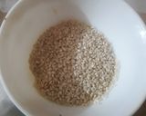 A picture of step 1 of Til patishapta.