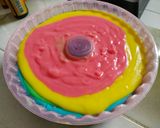 Foto langkah ke 6 dari resep Rainbow Bread Pudding.