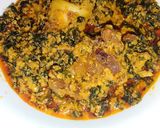 A picture of step 6 of Agushi soup.