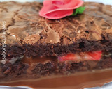 Foto del paso 3 de la receta: ⚘❀ Postre torta express - brownie con 🍓🍰