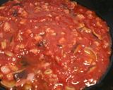 A picture of step 3 of Garganelli con funghi e pancetta.