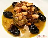 Foto del paso 34 de la receta: Lomo de cordero, con cebollas caramelizda, cirulas, pasas y crujiente de almendras