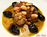 Foto del paso 34 de la receta: Lomo de cordero, con cebollas caramelizda, cirulas, pasas y crujiente de almendras
