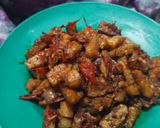 Foto langkah ke 4 dari resep Sambal tempe cumi asin.