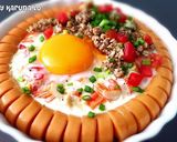รูปขั้นตอนการทำที่ 7 ของ ~ Baked Egg in Sausage Ring~