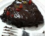 A picture of step 6 of 7 spoon unique cake.