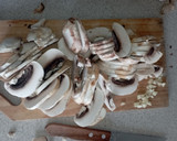 Foto del paso 3 de la receta: Risotto de champiñones y berenjena