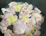 A picture of step 1 of Hyderabadi chicken dum biryani.