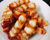 Hình bước làm 3 của món Ba rọi kho khô (món chay)