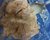A picture of step 1 of Orange chicken chinese style.