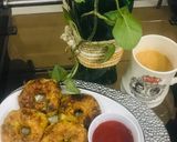 A picture of step 3 of Donut cutlus with chai.