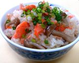 A picture of step 9 of Easy and Delicious! Chicken and Shimeji Mushroom Rice.