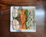 Hình bước làm 6 của món Cá bớp nấu ngót (Cà chua, thì là) [Eat clean - Lose weight]
