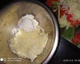 A picture of step 2 of Alu Paneer ball.