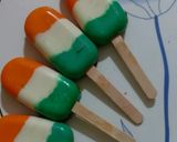 A picture of step 5 of INDEPENDENCE 🇮🇳DAY special CAKESICLE.