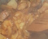 A picture of step 2 of Shaljum Gosht Turnip mutton.