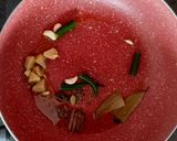 A picture of step 1 of Shahi Paneer.