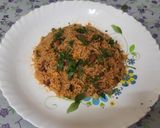 A picture of step 7 of Mexican rice.