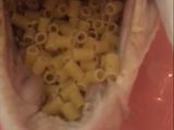 حمام محشي ودجاج بالمكرونه