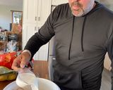 A picture of step 2 of Pioneer woman meatloaf.