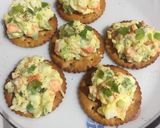 A picture of step 4 of Biscuit open sandwich.