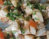 A picture of step 5 of Potato Chaat.