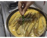 A picture of step 7 of Begun Basanti.