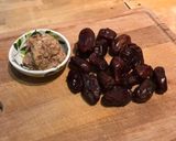 A picture of step 1 of Mini Vegan Snickers.