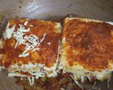 A picture of step 7 of Bread lasagna with noodles.