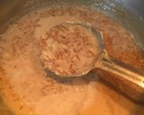 A picture of step 7 of Payesh / Kheer.