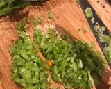 A picture of step 1 of Bolognese sauce - ragù.