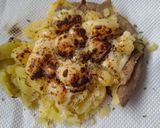 Foto langkah ke 3 dari resep Kentang Panggang Mozzarella.