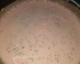 A picture of step 2 of Rose instant falooda mix.