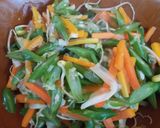 Foto langkah ke 5 dari resep Cah buncis wortel toge kol tanpa minyak.