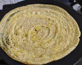 A picture of step 4 of Kambu Dosa/Pearl Millet Dosa.