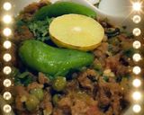 A picture of step 5 of Khara masala qeema.