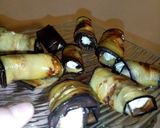 Une image de l'étape 3 de Roulés d'aubergines au fromage et noix.