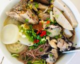 Hình bước làm 6 của món Bún lứt nấu mọc