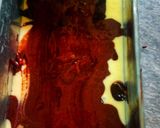 A picture of step 11 of Ombre cake(without oven).
