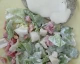 Foto del paso 4 de la receta: Ensalada de lechuga, palmito, tomate y huevo duro