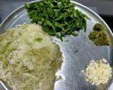 A picture of step 1 of Oats Palak Muthiya.