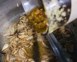 A picture of step 1 of Tri spices chicken matar.