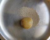 A picture of step 6 of Kesar Coconut Dry Fruit Ladoo.