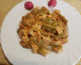 Foto del paso 9 de la receta: Tofu con Judías verdes y salsa de tomate
