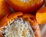 Une image de l'étape 5 de Petite courge Oeuf cocotte version végétarienne.