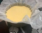 A picture of step 2 of Basque cheesecake.